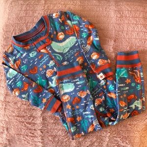 Hatley, 0-3 Organic Cotton Coverall, Underwater, Fish, Onesie, PJs